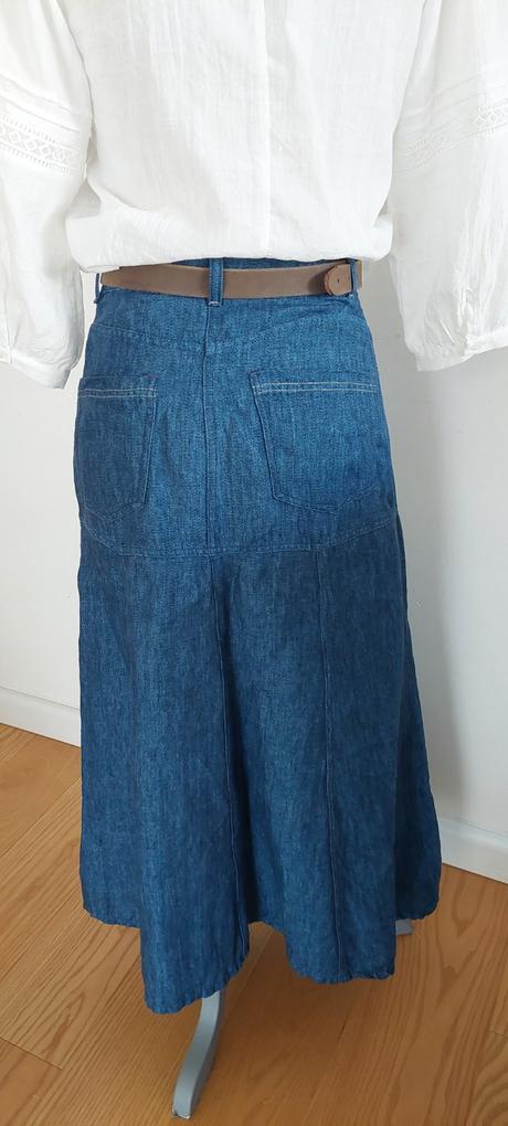 Massimo dutti maxi ľanová sukňa, s