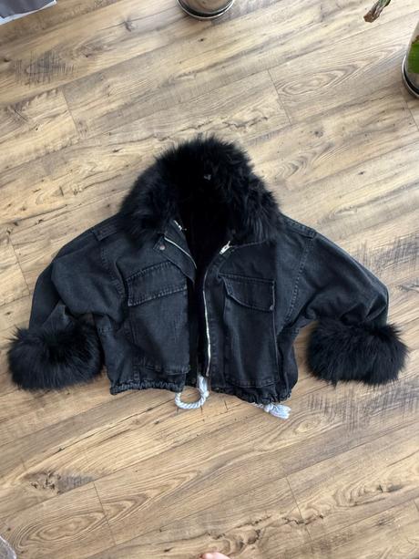 Zateplená riflova bunda uni, s