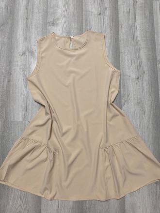 Dámske bežové šaty, l