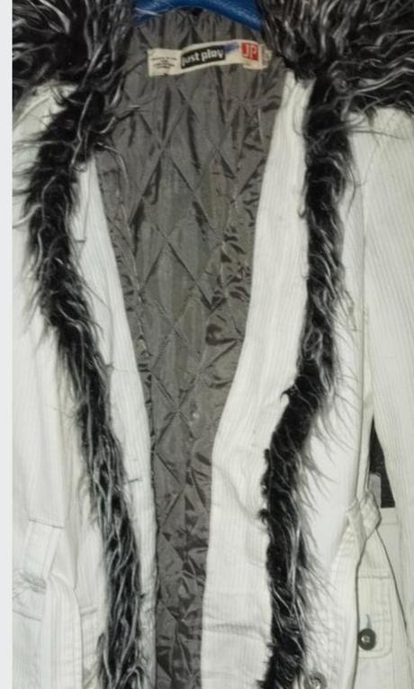 Kabát elegantný s odnímateľnú vložku aj kožušinku,, 176