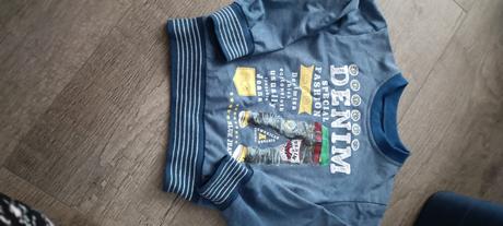 Svetrík denim 116, 116