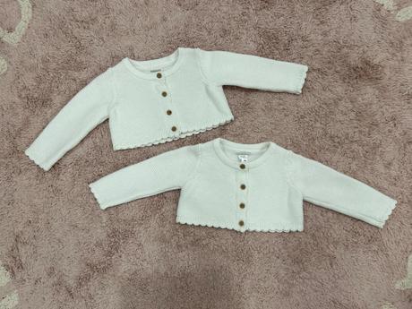 Kvetinkové šaty s bielym svetríkom, 74