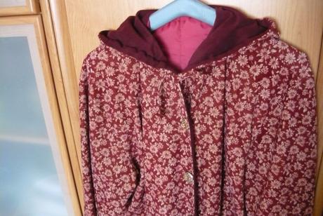 Dámsky kabát s kapucou, xxl