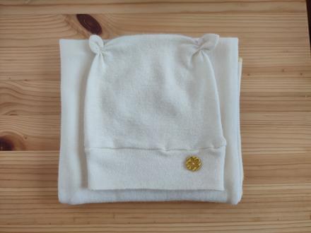 Čiapka a prikrývka pre bábätko z merino vlny,