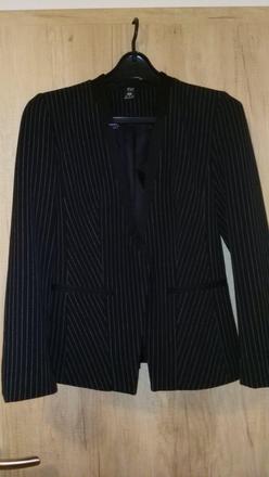 Čierne sako s pružkom, f&f,34