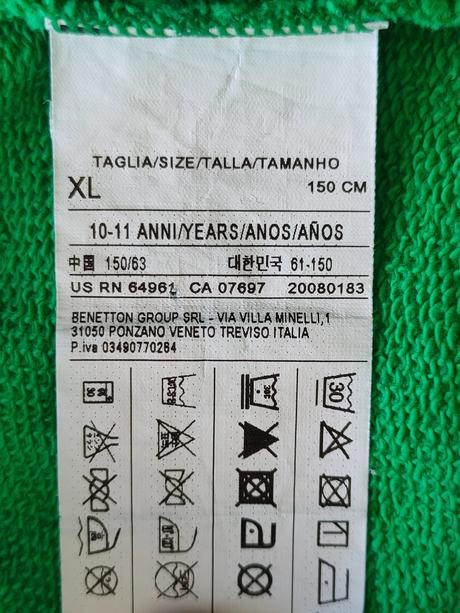 Detské tepláky zn. benetton, veľ. 150, 10-11 r., benetton,152