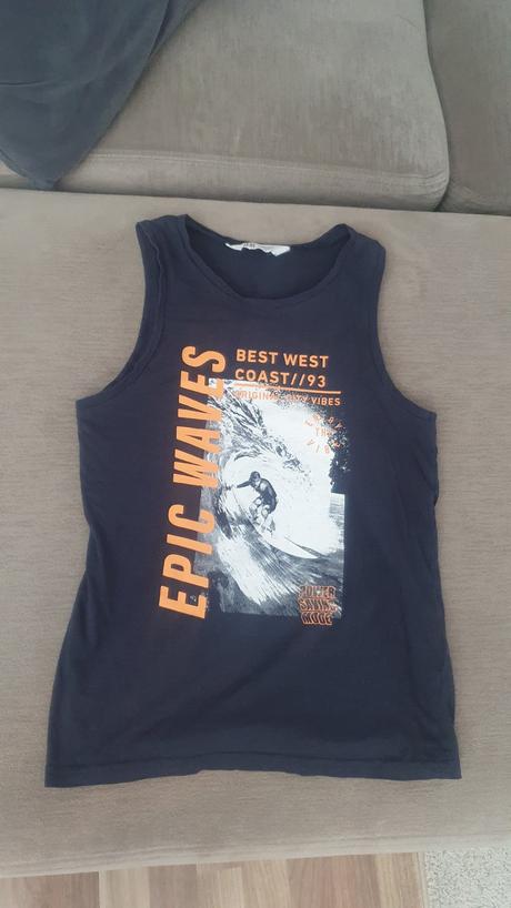 Tričko bez rukávov, h&m,134