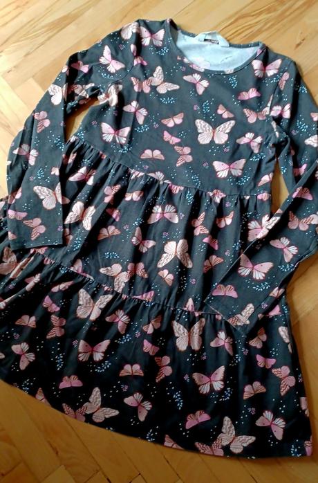 Motýlikové šaty, veľ. 140, h&m,140