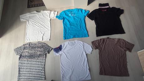 Takmer nové zn. bavlnené tričká-polokošele, v.xl, xl