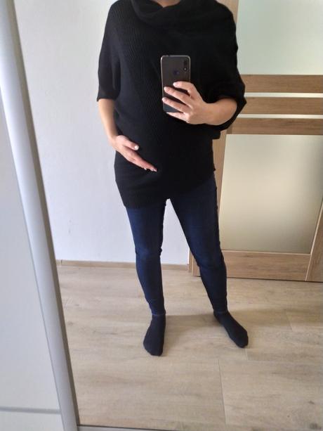 Predĺžený teply svetrík pre tehulku, m