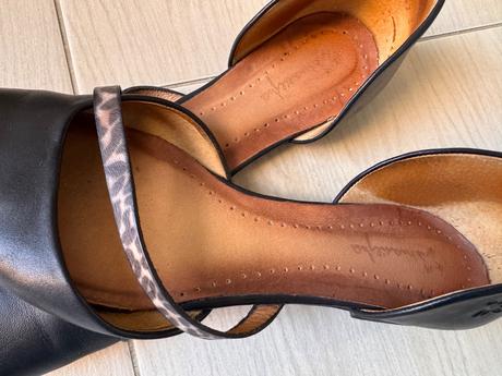 Nádherné kožené balerínky, 40