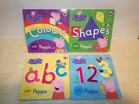 4x peppa pig colours / shapes / abc / 123 nsp21, 