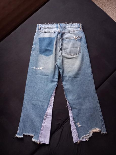 Štýlové široké rifle, denim co,xs