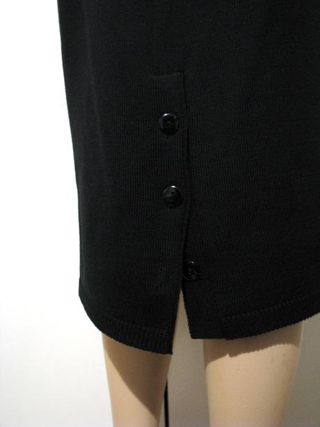 Čierna pleteninová sukňa, l