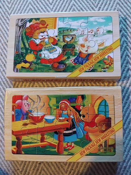 Stare drevene puzzle, 