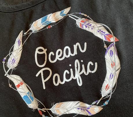 Tenké tielko s potlačou ocean pacifik v. m - 12, ocean pacific,m