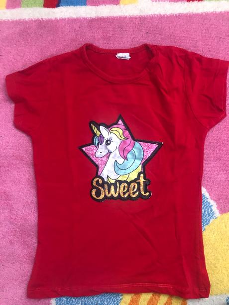 Letné tričko jednorozeč bliká, 122