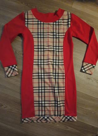 Kárované šaty, xs