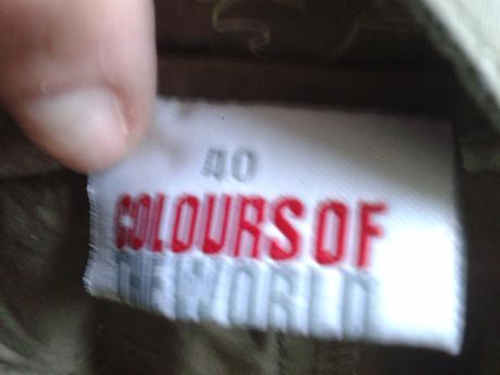 Plátené kaki nohavice vel. 40, colours of the world,40