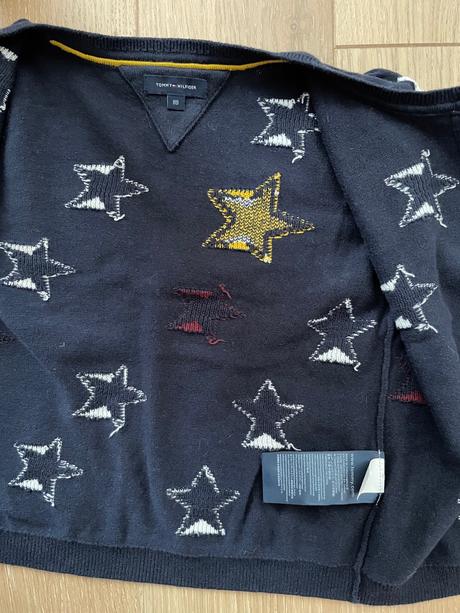 Hviezdičkový svetrik tommy hilfiger, tommy hilfiger,110