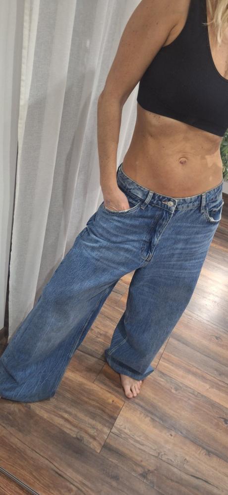 Široke rifle baggy zara vel 40/42, zara,40