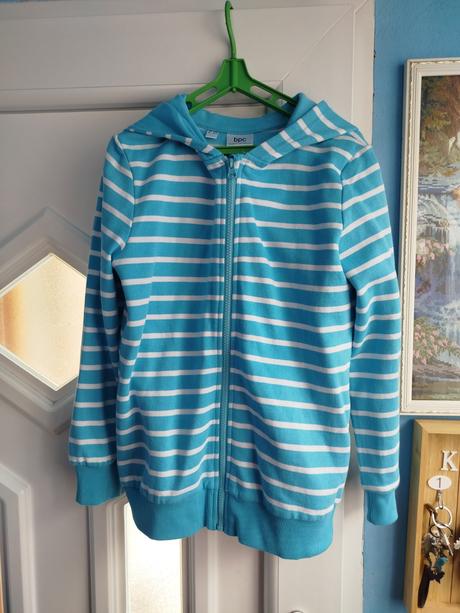 Pásikavá hrubšia mikina 140/146, bonprix,140