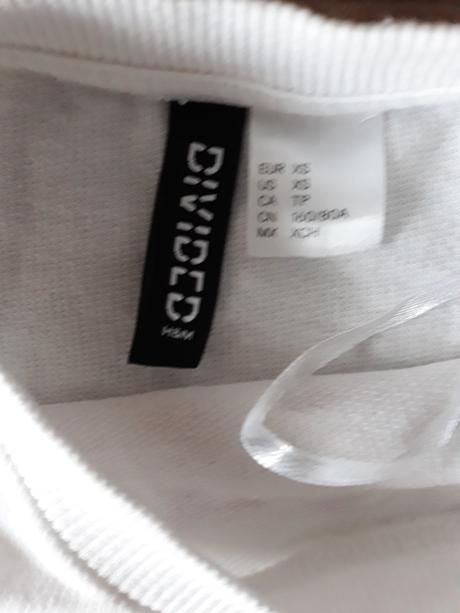 Crop top tričko, alebo tenšia mikina, h&m,xs