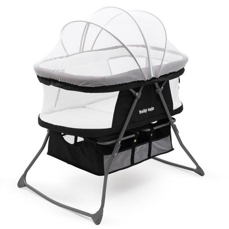 Detská cestovná postieľka dreamynest čierna,