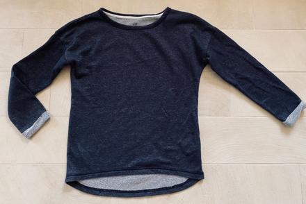 Mikinka so striebornou niťou, h&m,152