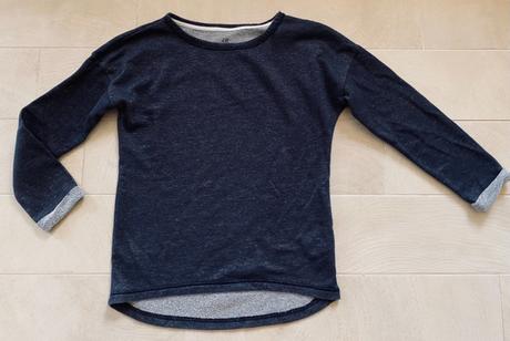 Mikinka so striebornou niťou, h&m,152