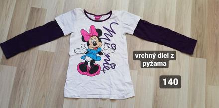 Pyžamový vrchný diel, disney,140
