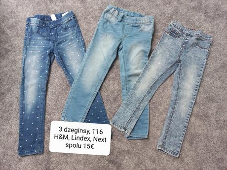 3 dzeginsy, h&m, lindex, next, 116, next,116