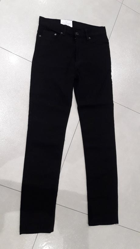 Čierne dámske džínsy slim č.30, h&m,30