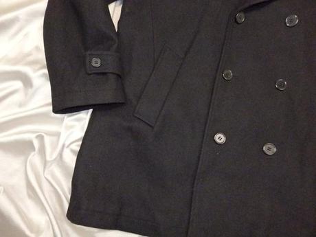 Kvalitný čierny pánsky kabát, authentic,xl