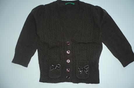 Hnedý komplet, benetton,86