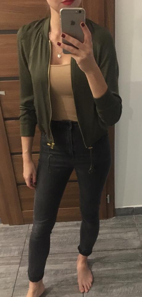 Tenká bomber bunda, h&m,xs