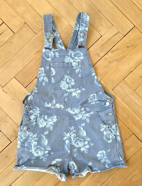 Riflové šortky na traky, h&m,158