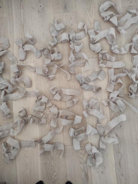 Krásne prírodné mašle 35 ks, 