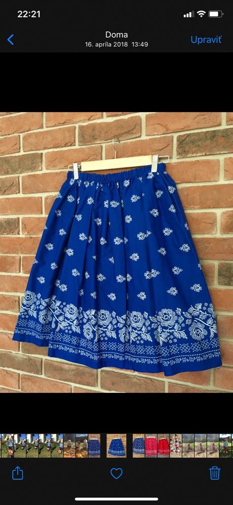 Folklorna sukna/ludovy motiv, l / m / s / xs