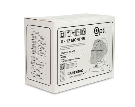 Caretero detská hojdačka opti hnedá, 