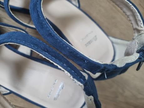 Tmavomodré sandále na zips orsay 36, 36