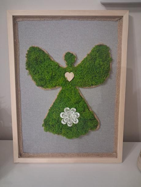 Machový anjelik do detskej izby, 