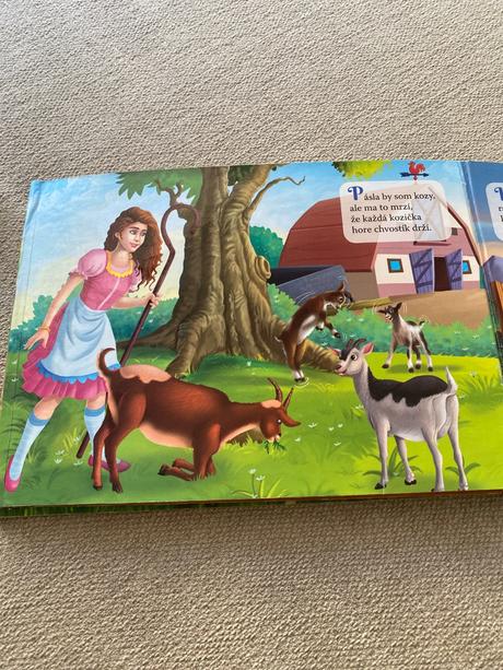 Skladacie leporelo riekanky o zvieratách z farmy, 