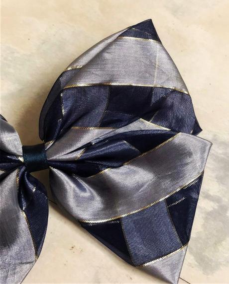 Šifónová mašľa/spona do vlasov, 