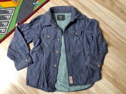 Teplejšia podšitá košeľa h&m 5/6 rokov top stav, h&m,116