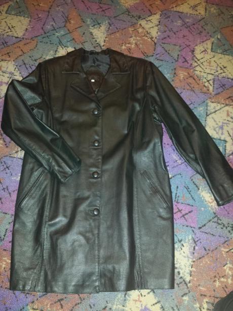 Damsky kozeny kabat velkost 46, 46