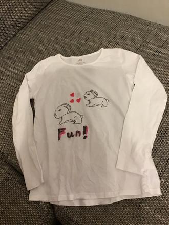 Tričko s nakresleným obrázkom, h&m,128