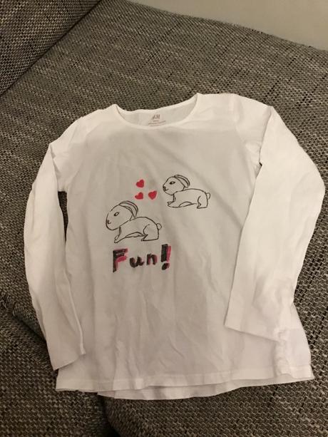 Tričko s nakresleným obrázkom, h&m,128