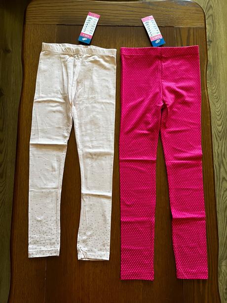 Legínky s bodkami a hviezdičkami dvojbalenie, kids,122 / 128