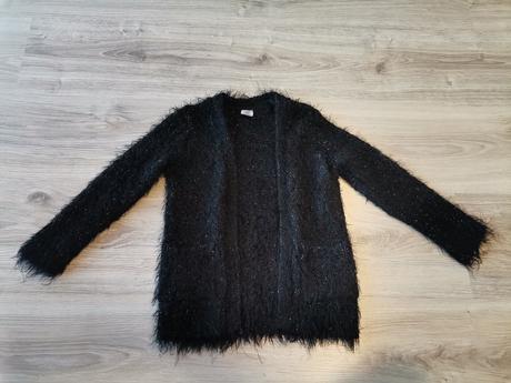 Dievčenský čierny svetrik prehoz, kiki&koko,104